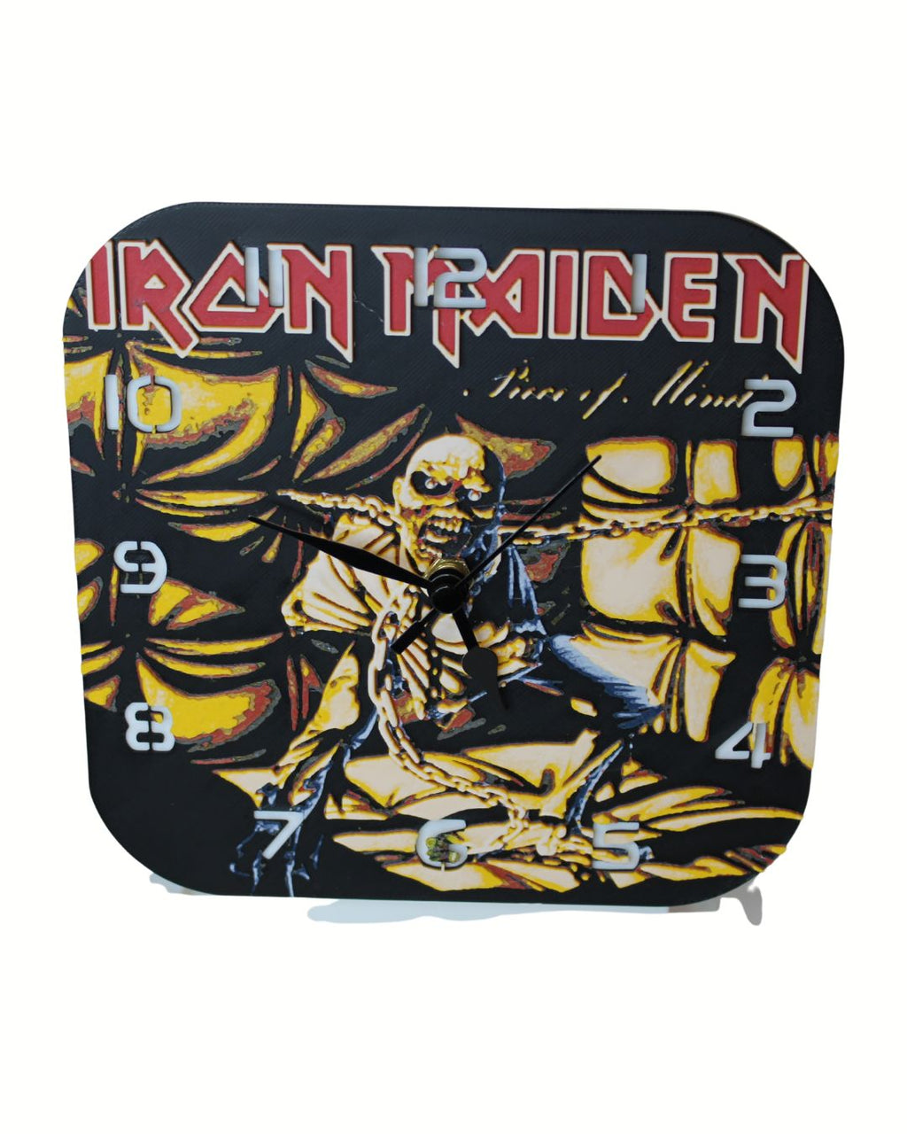 Iron Maiden “Piece of Mind” – 3D Printed Clock (Multiple Sizes Available)
