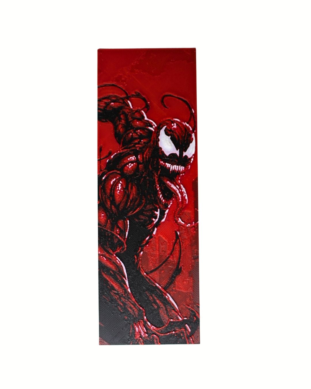 Carnage-Inspired Bookmark – 3D Printed