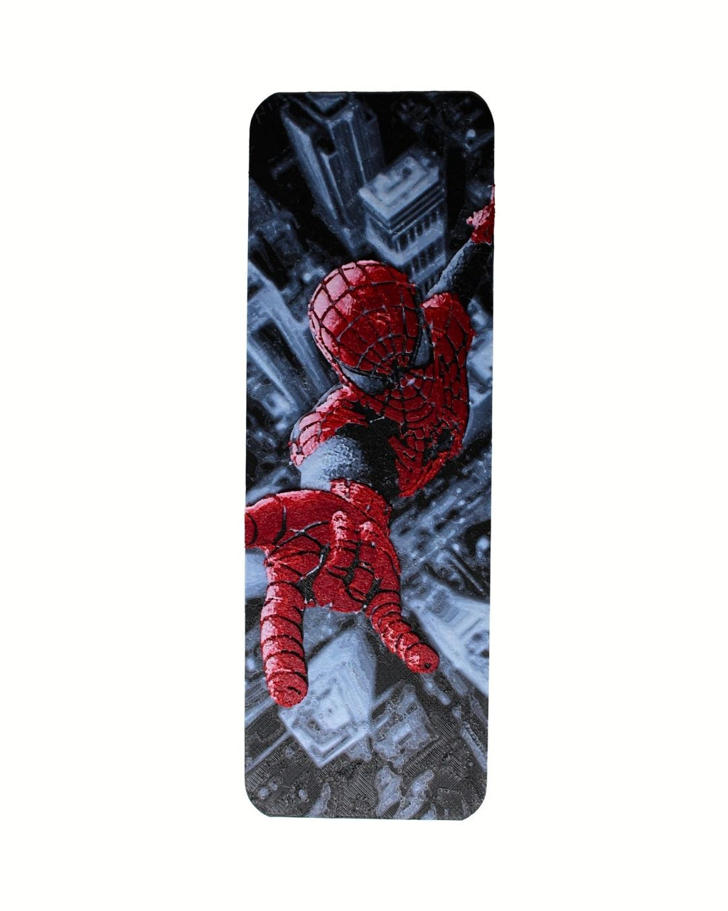 Spiderman Inspired City Swing Sturdy Bookmark
