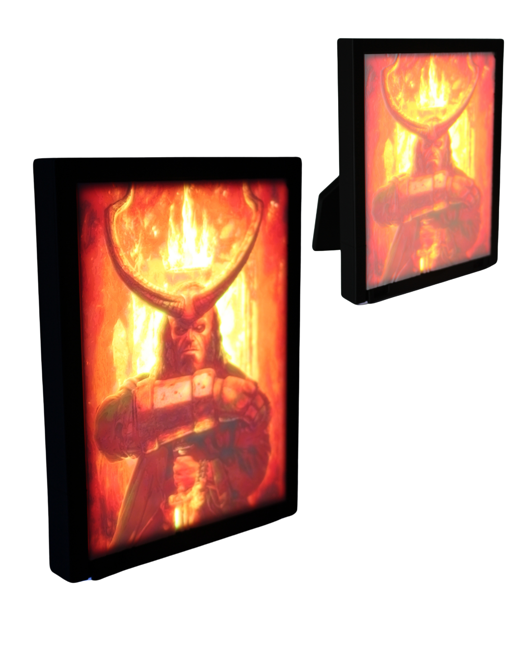 Illuminated CMYK Lithophane Display Card Only