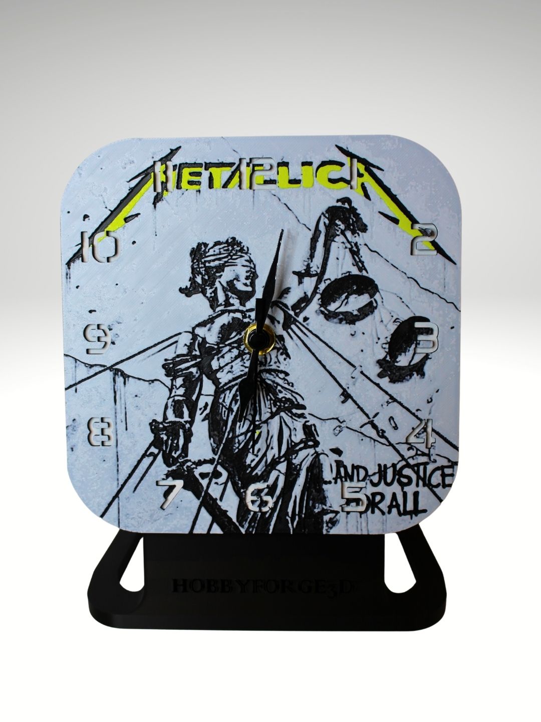 "And Justice For All" Square Clock