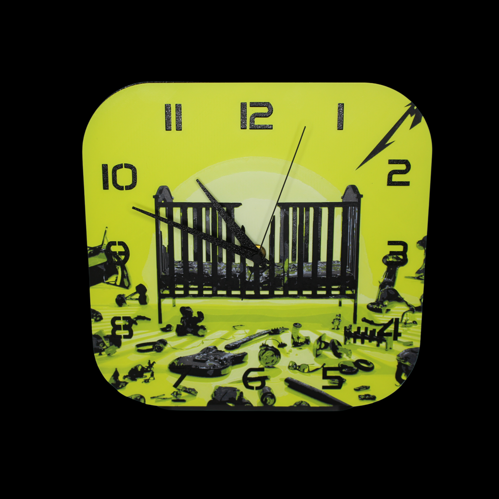 Metallica - 72 Seasons Inspired 3D Printed Clock