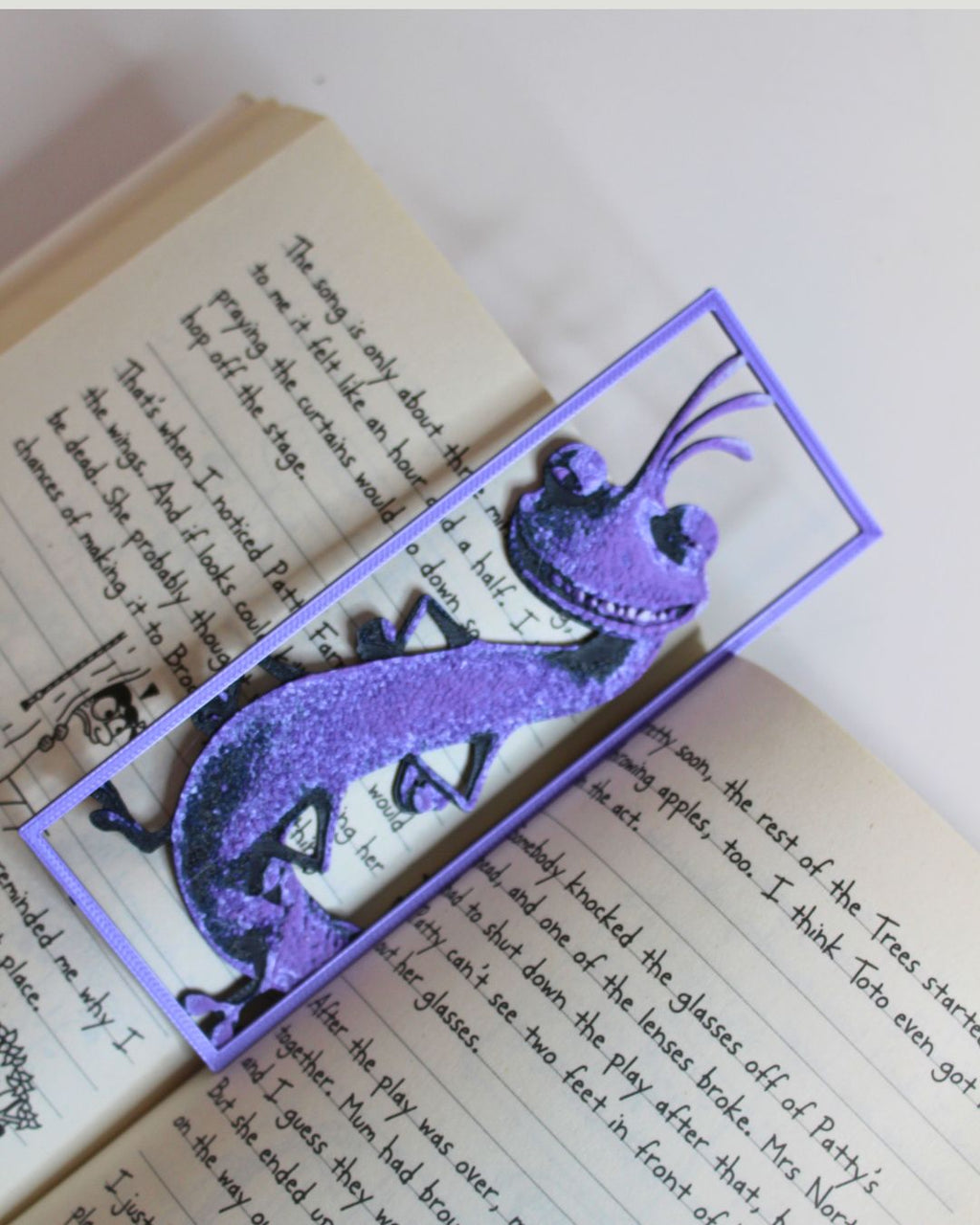 Monster's Inc Inspired Randall 3D Printed Bookmark