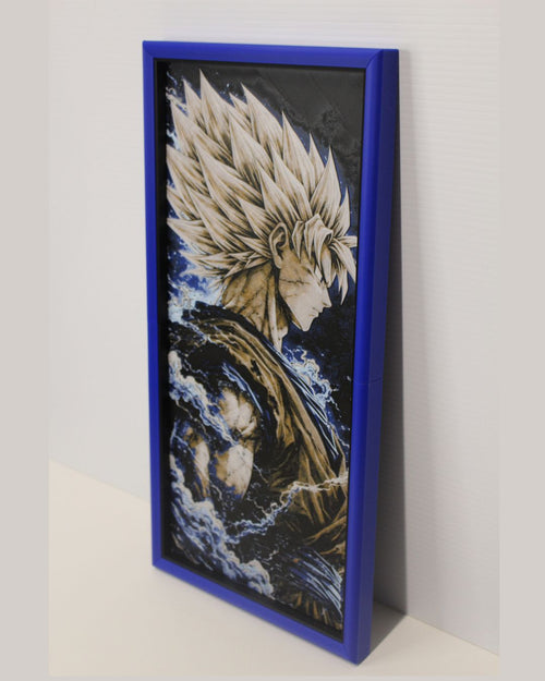 DBZ Goku-Inspired MultiForge Wall Art (2-Panel Set)