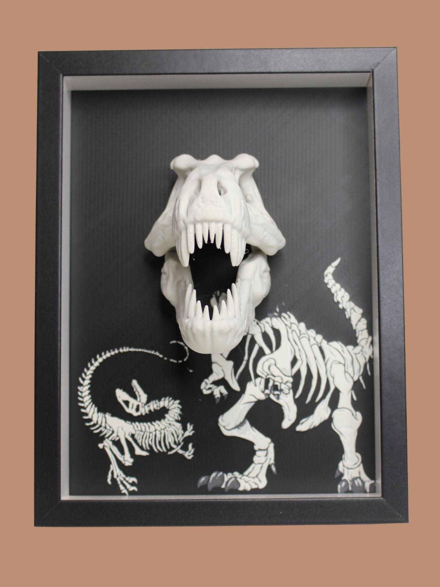 T-Rex Fossil Display | DepthForge –  Beyond the Frame | Dinosaur Inspired