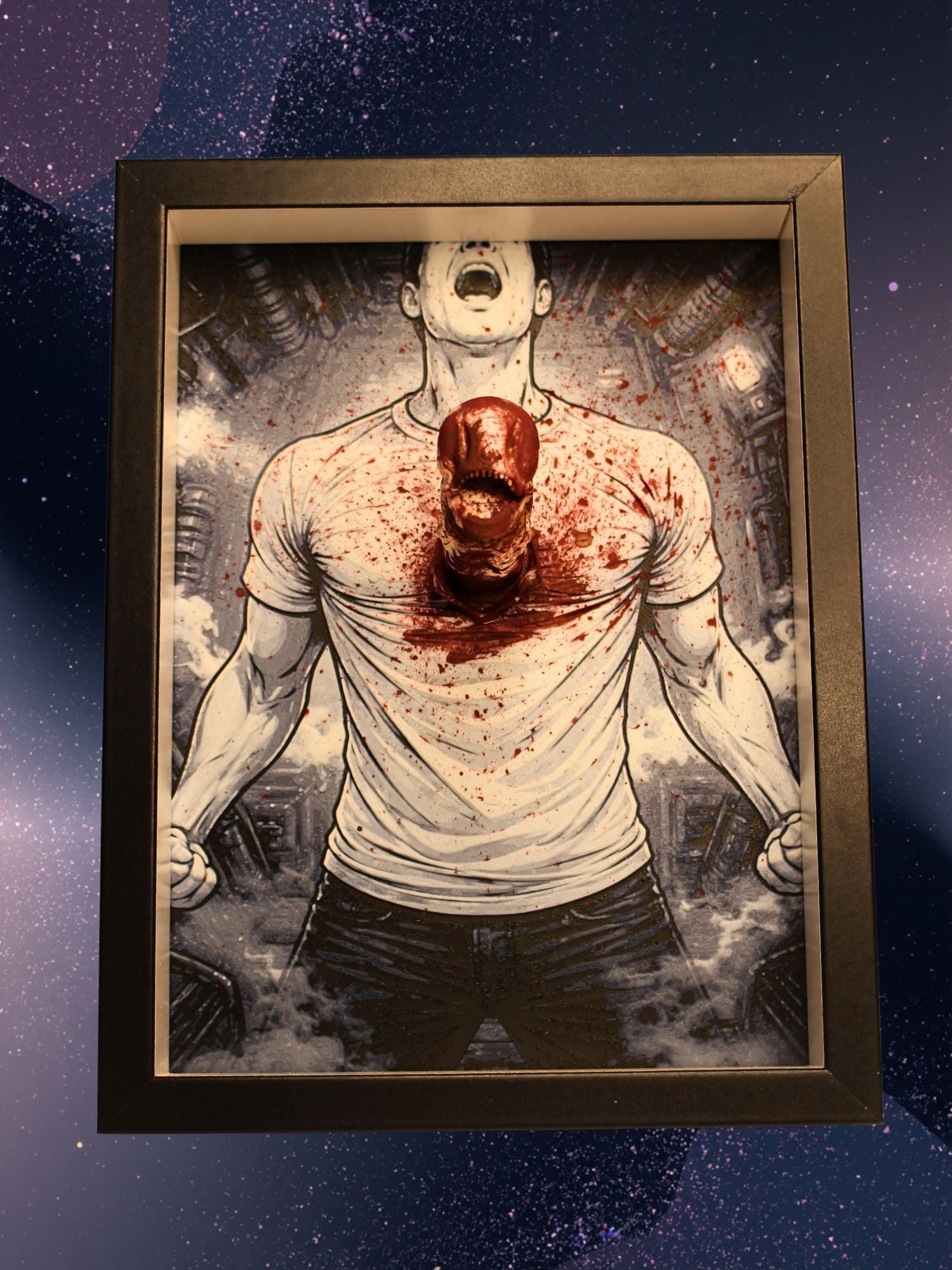 DepthForge – Chestburster Horror Display | Beyond the Frame Alien-Inspired