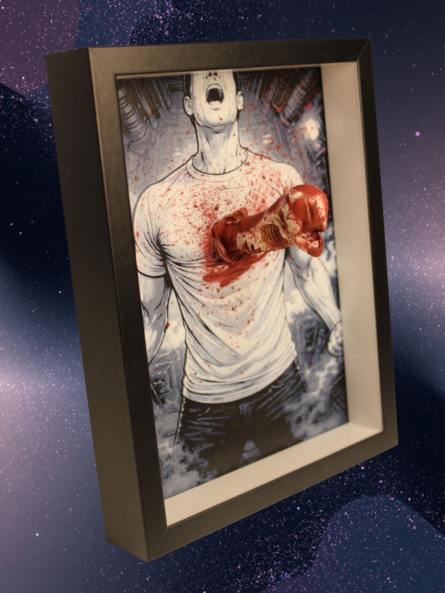 DepthForge – Chestburster Horror Display | Beyond the Frame Alien-Inspired