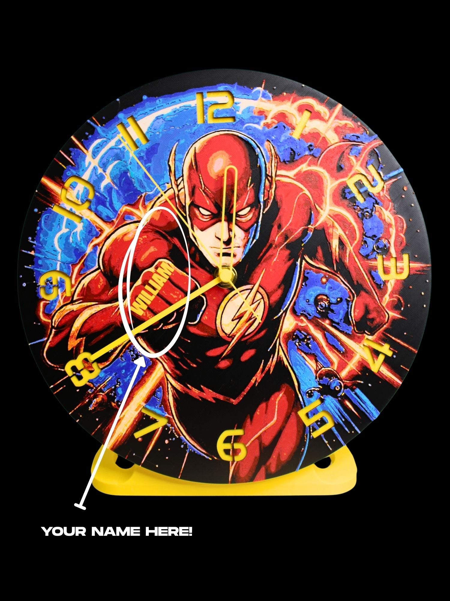 Interchangeable 3D Printed Clock Face (Face Only)