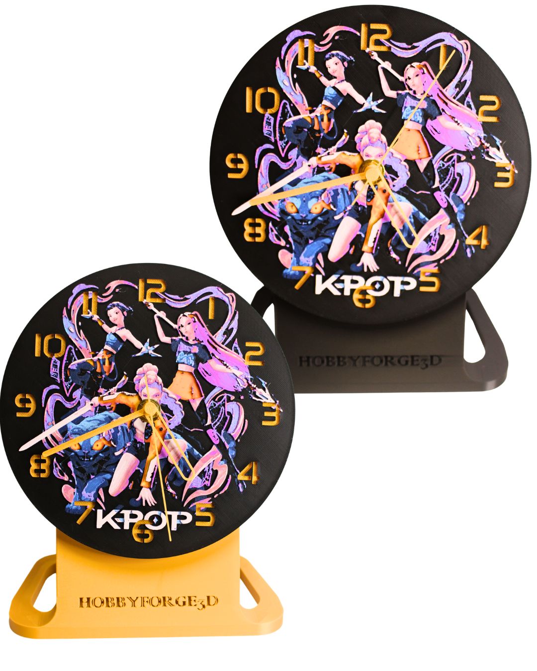 KPOP Demon Hunters 3D Printed Wall Clock