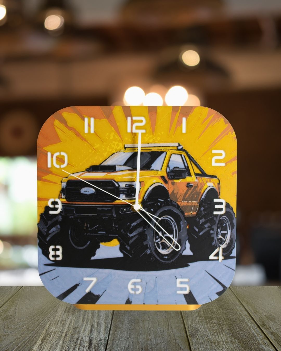Monster Truck Kids Clock - 3D Printed