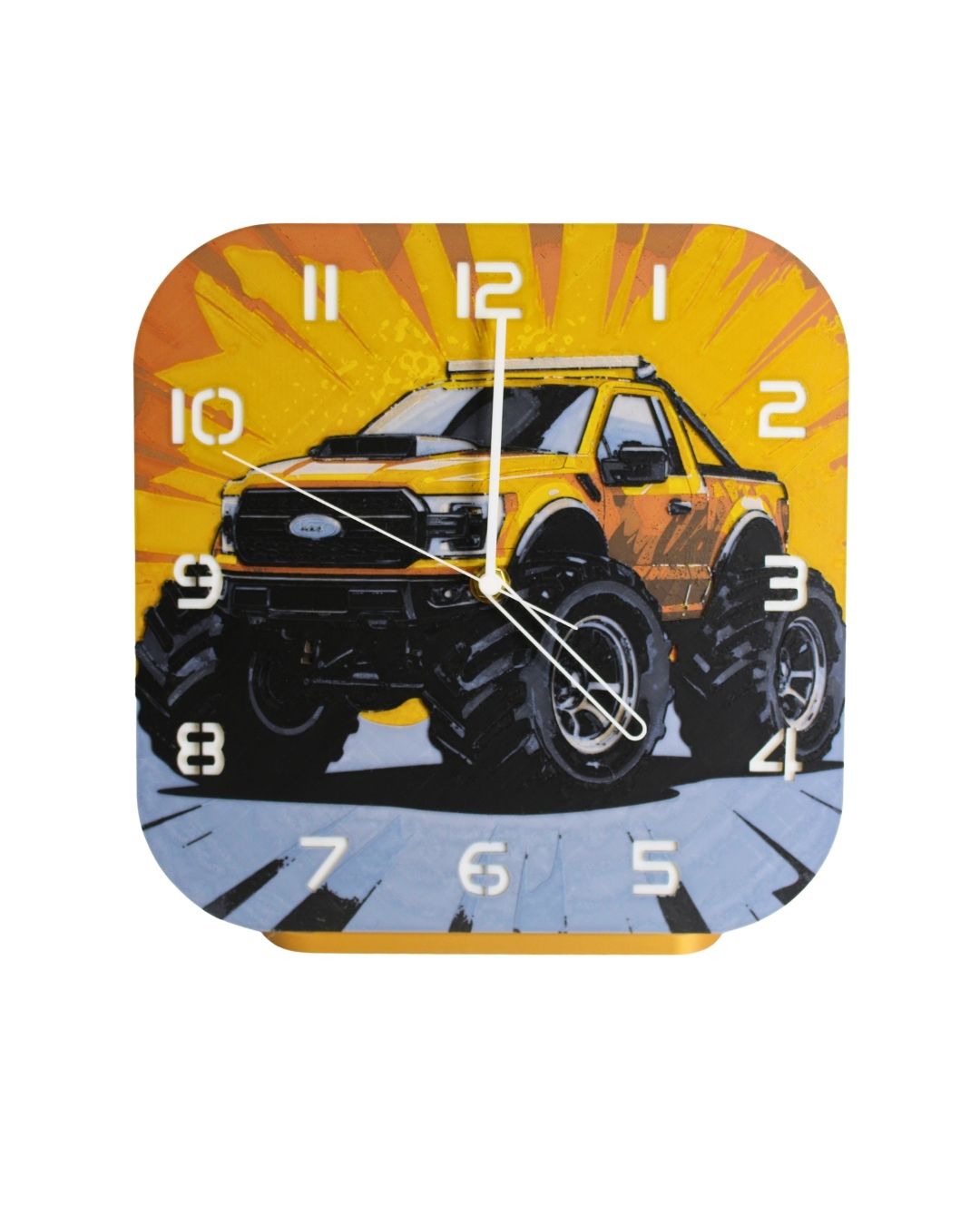 Monster Truck Kids Clock - 3D Printed