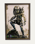 Predator MultiForge Wall Art | 2 Panel Edition | Grey & Gold Frame | 240 x 360mm