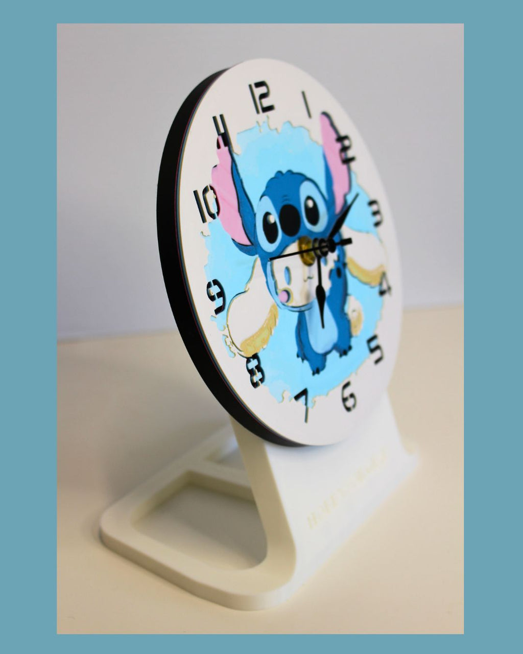 Cinnamoroll Stitch 3D Printed Clock - Cute Character Mashup
