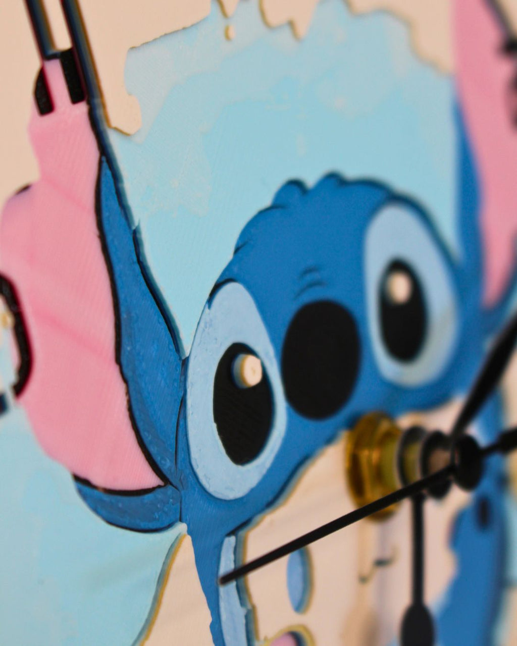 Cinnamoroll Stitch 3D Printed Clock - Cute Character Mashup