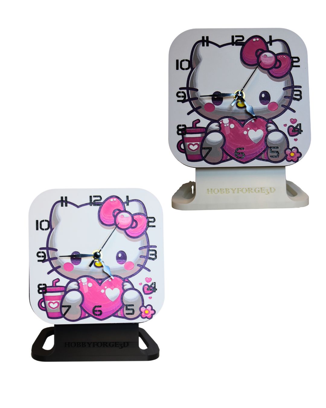 Hello Kitty Square Clock | 3D Printed Kids Clock