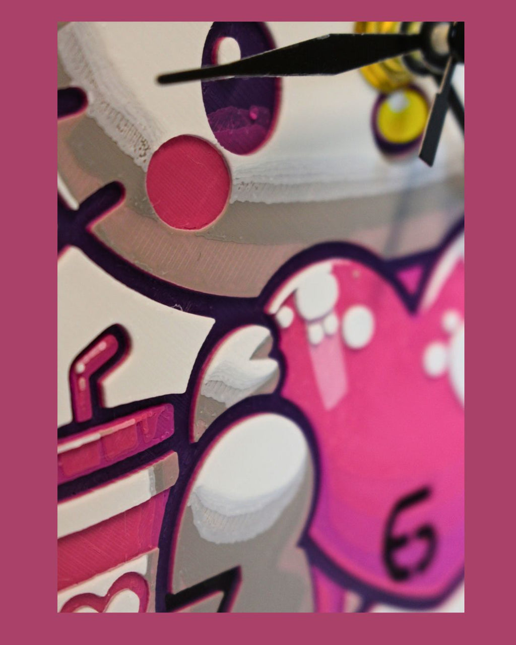 Hello Kitty Square Clock | 3D Printed Kids Clock