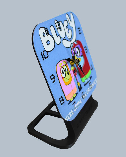 Bluey “Grannies” Square Clock | 3D Printed Kids Clock
