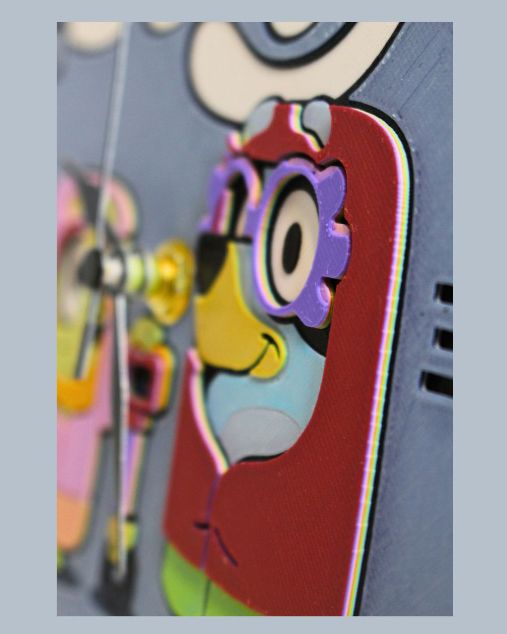 Bluey “Grannies” Square Clock | 3D Printed Kids Clock
