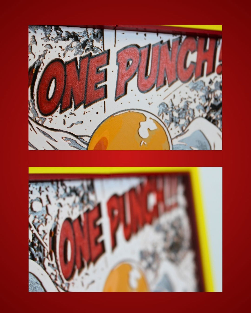 One Punch Man Multi Panel Wall Art – Saitama 3D Printed MultiForge