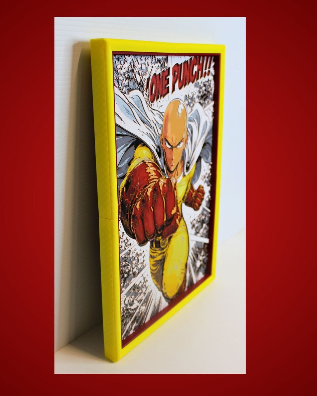 One Punch Man Multi Panel Wall Art – Saitama 3D Printed MultiForge