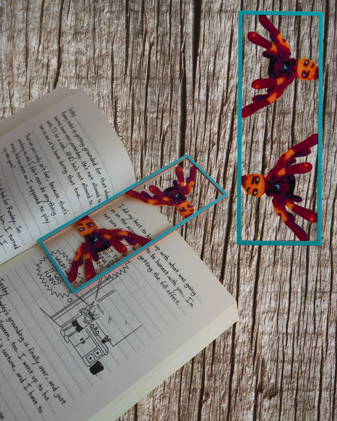 "Bad Guys" Inspired 3D Printed Bookmarks - Transparent Background