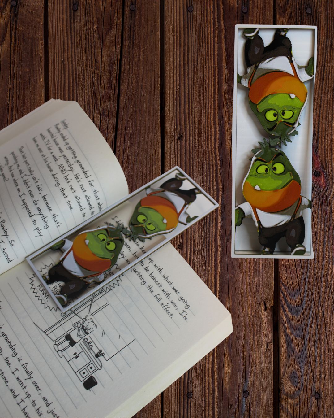 "Bad Guys" Inspired 3D Printed Bookmarks - Transparent Background