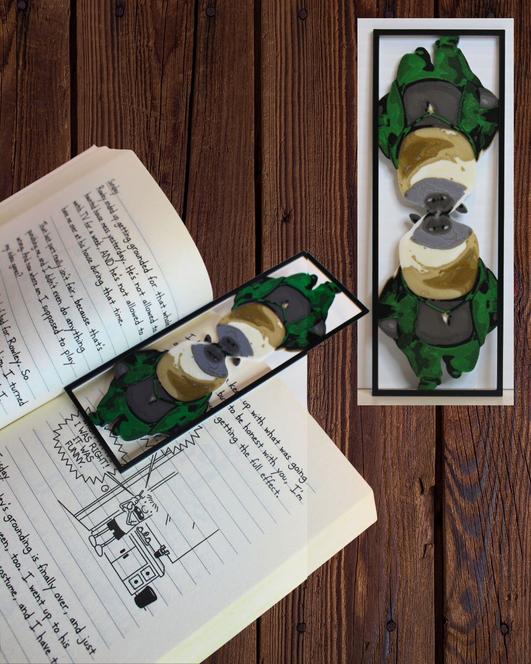 "Bad Guys" Inspired 3D Printed Bookmarks - Transparent Background
