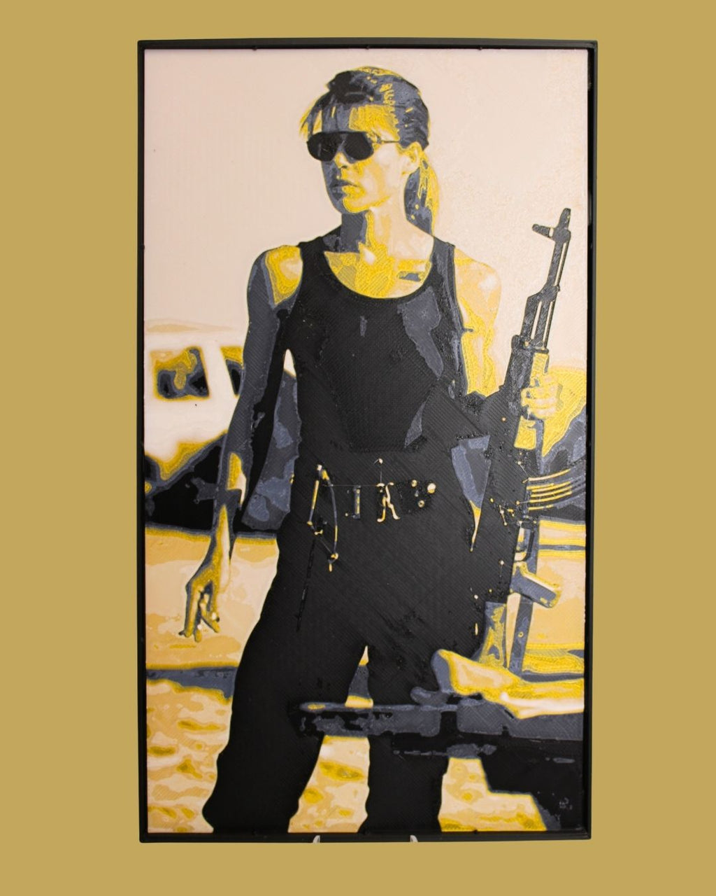 Sarah Connor Inspired Part 2 3D Hueforge Print