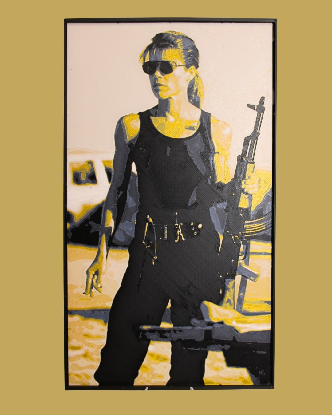 Sarah Connor Inspired Part 2 3D Hueforge Print