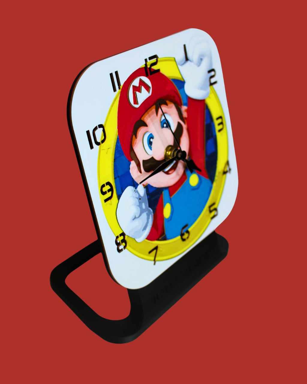 Super Mario Bros - Mario Square Clock | 3D Printed Kids Clock