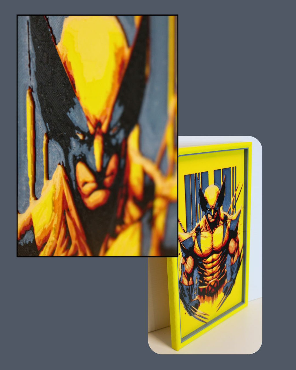 Wolverine Inspired Claws Wall Art | 230mm x 400mm | MultiForge Series