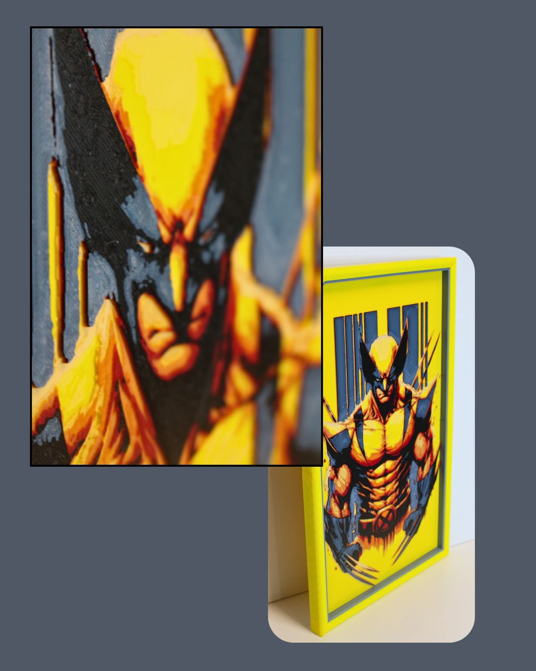 Wolverine Inspired Claws Wall Art | 230mm x 400mm | MultiForge Series