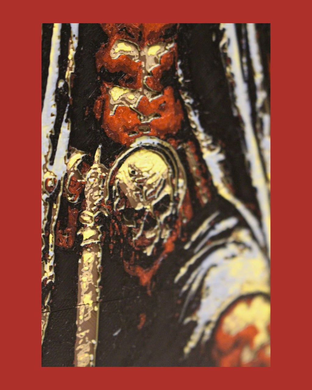 Hellboy Inspired Multiforge HueForge Wall Art – Two Panel Edition