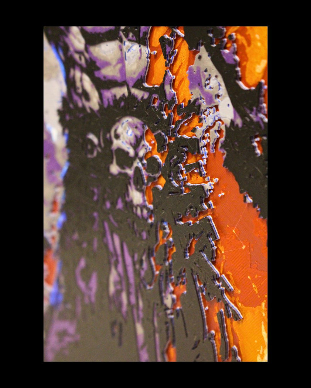 Kratos God of War Inspired Multiforge HueForge Wall Art – Two Panel Edition
