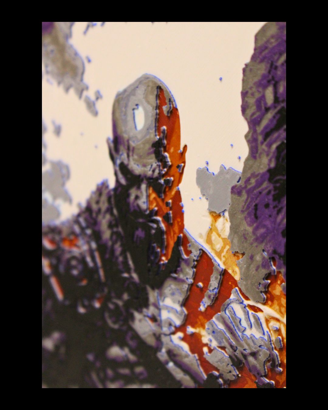 Kratos God of War Inspired Multiforge HueForge Wall Art – Two Panel Edition