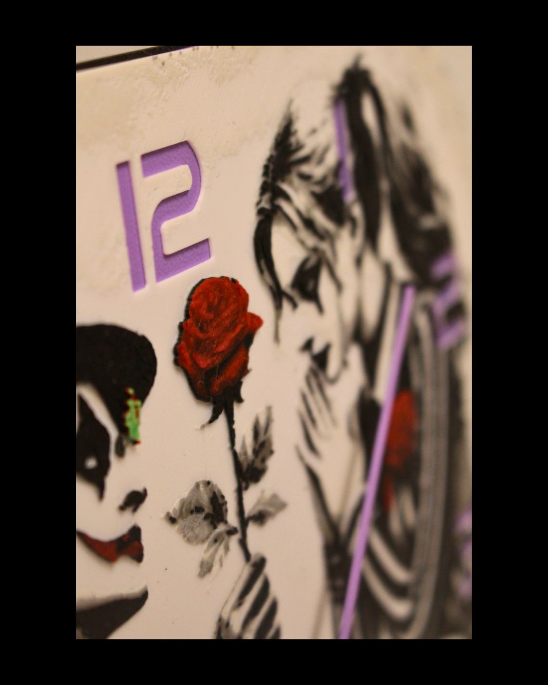 Joker & Harley Quinn Romance Clock – 3D Printed Square Clock