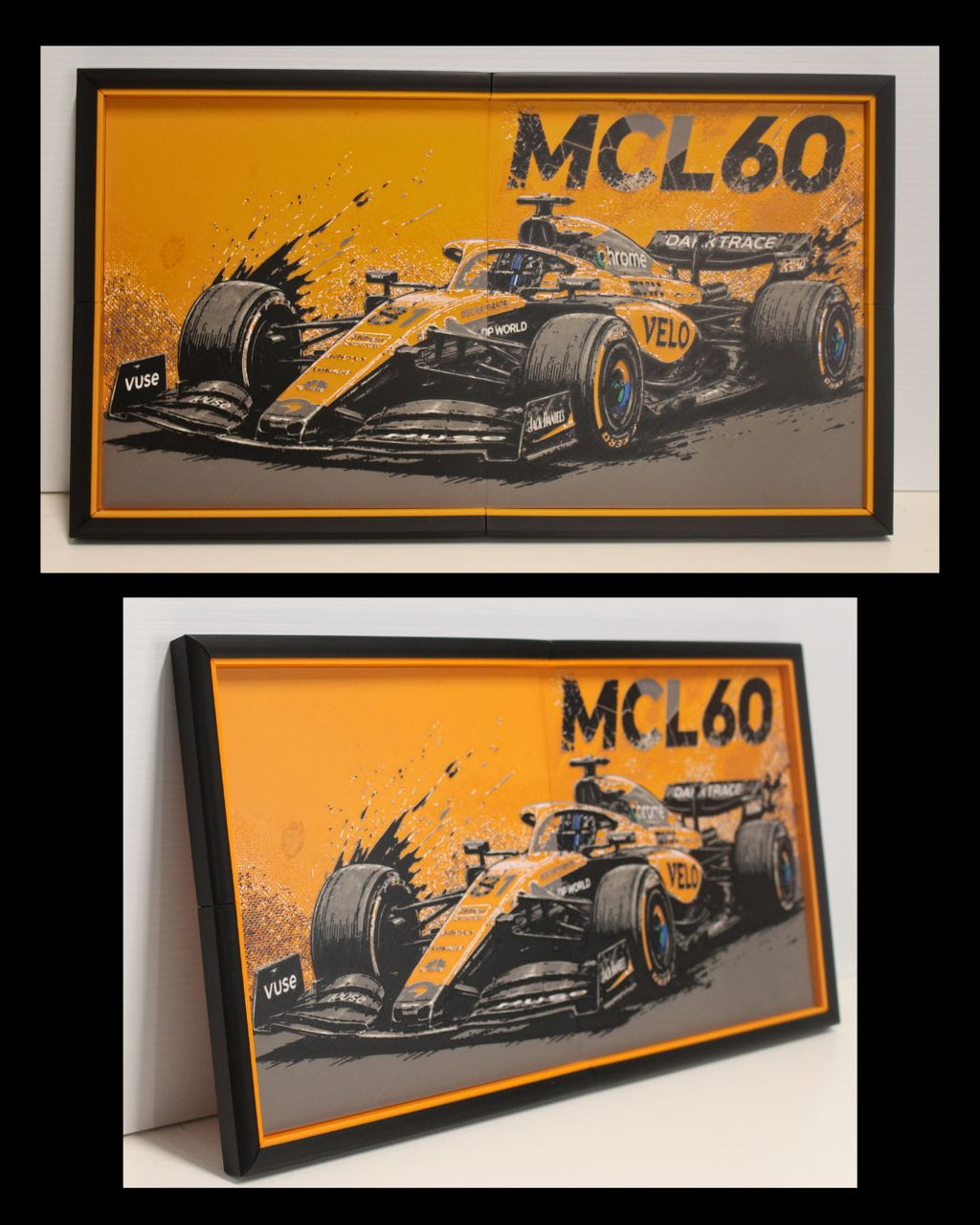 McLaren 2 x Panel HueForge Wall Art – Formula 1 Inspired MultiForge