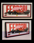 Ferrari F1 Multiforge Wall Art – Two Panel HueForge Display