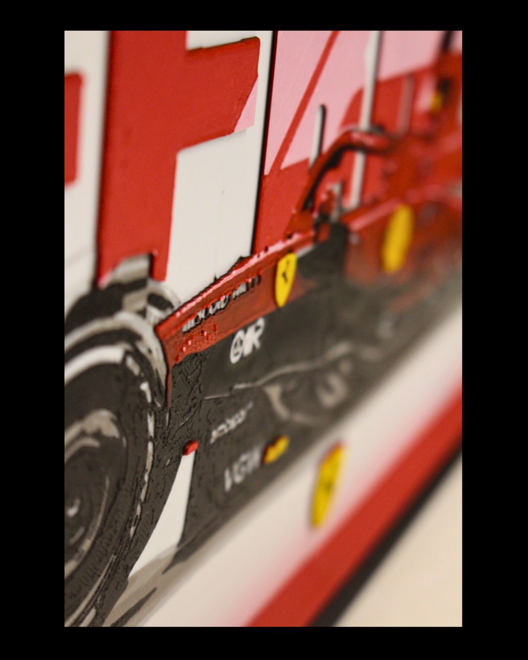 Ferrari F1 Multiforge Wall Art – Two Panel HueForge Display