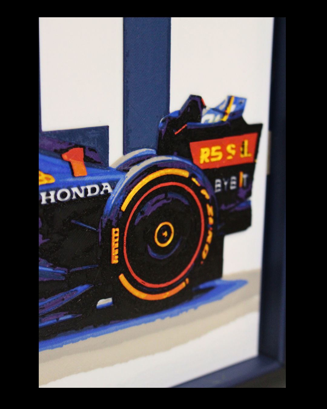 RedBull F1 Multiforge Wall Art – Two Panel HueForge Display