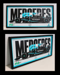 Mercedes F1 Multiforge Wall Art – Two Panel HueForge Display