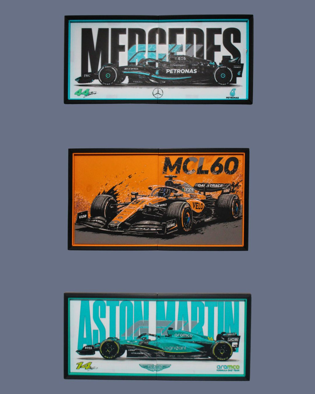 McLaren 2 x Panel HueForge Wall Art – Formula 1 Inspired MultiForge