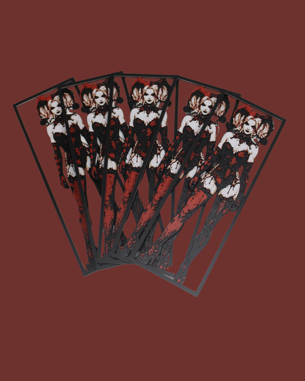 Harley Quinn Halloween Bookmark | 3D Printed DC Character Bookmark