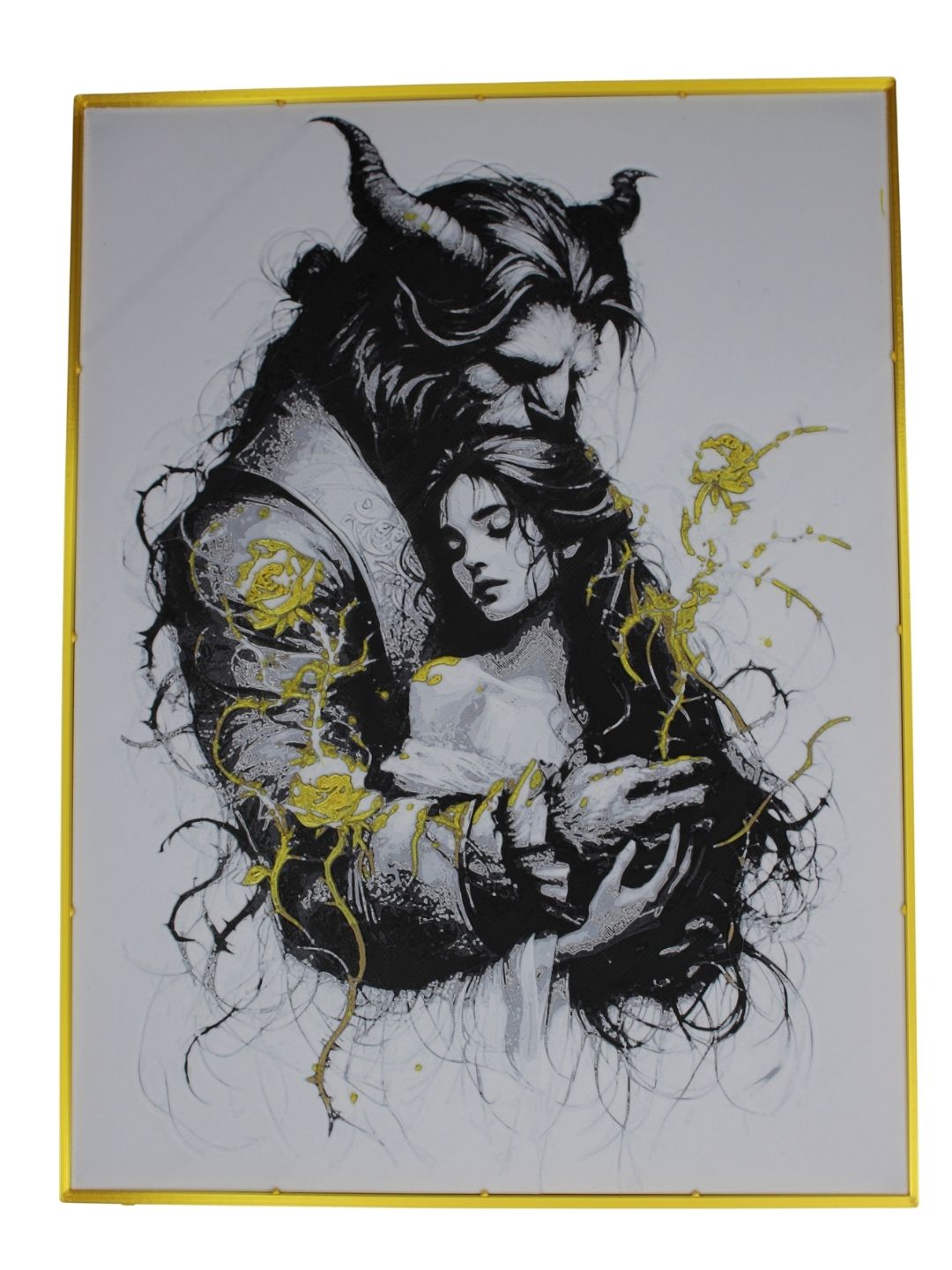 Beauty and the Beast – 3D Printed Hueforge Art