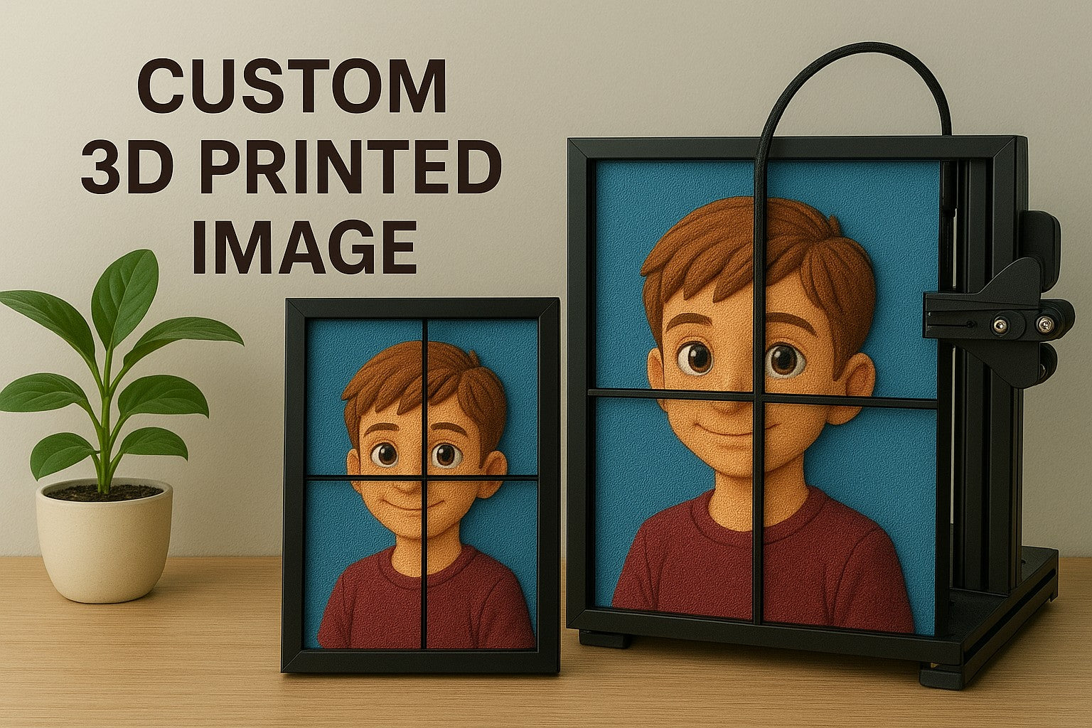 Personalised 3D Print (Multi Pane) – Made From Your Photo