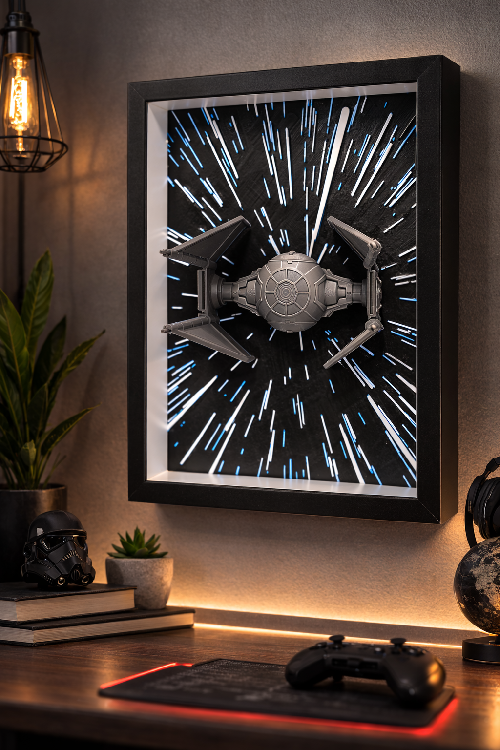 TIE Interceptor Starfighter Star Wars Inspired – DepthForge™ Series