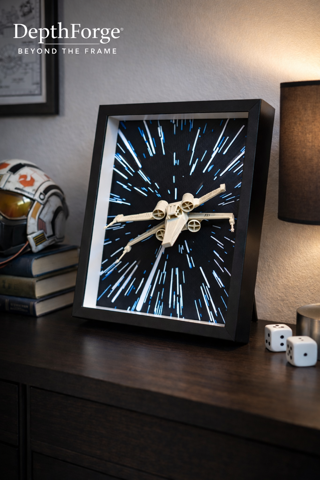 Star Wars X-Wing Inspired DepthForge Print