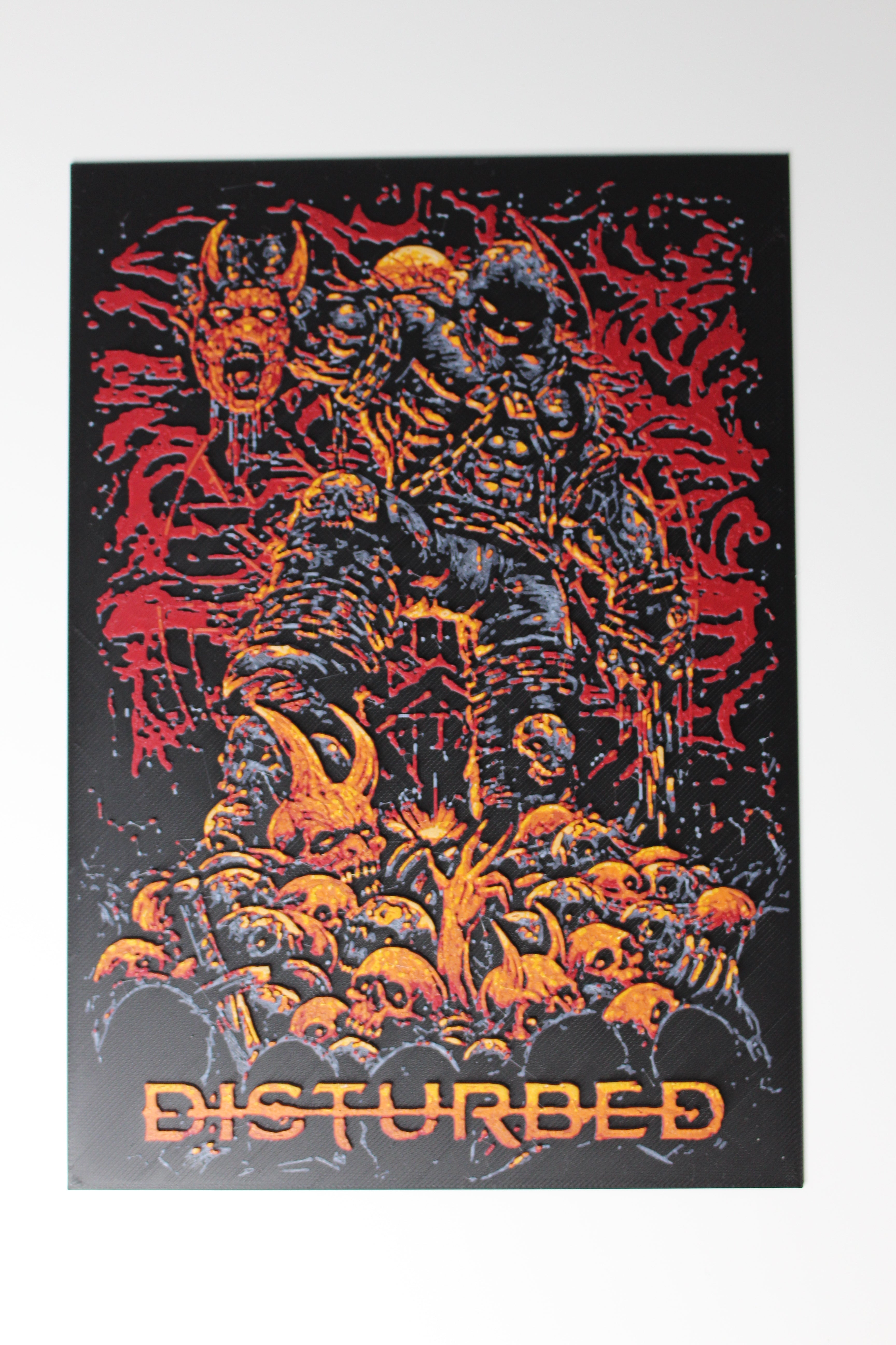 Disturbed – 3D Printed Wall Art