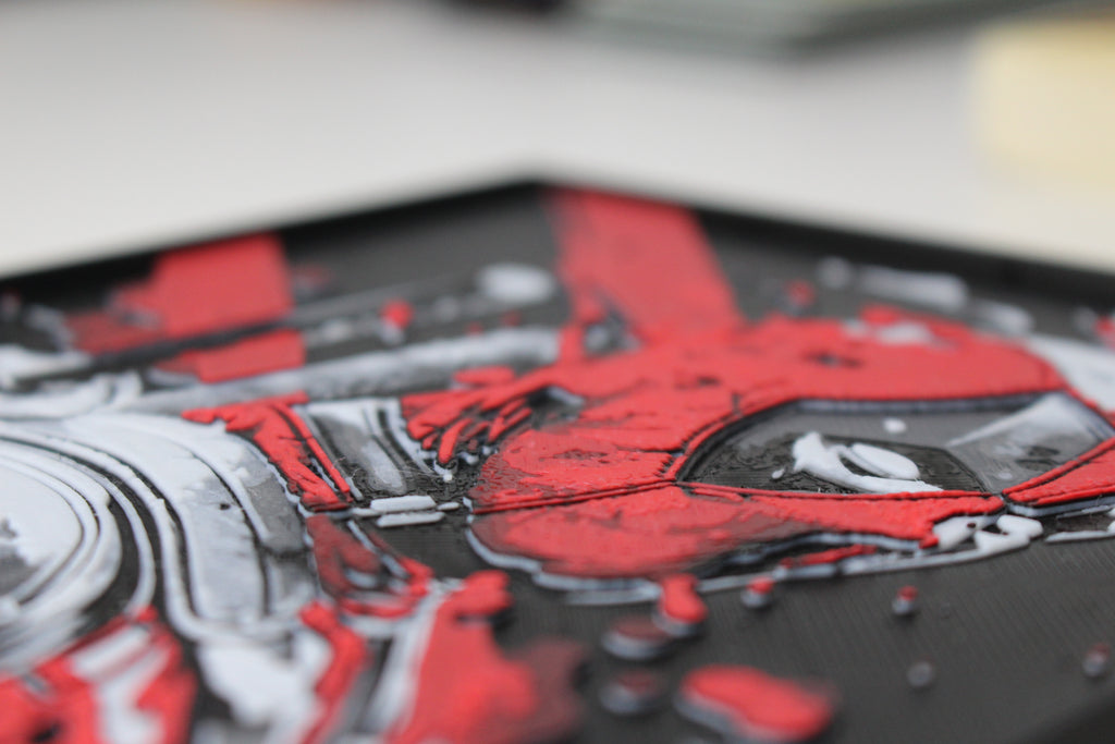 Deadpool Inspired 3D Printed Wall Art