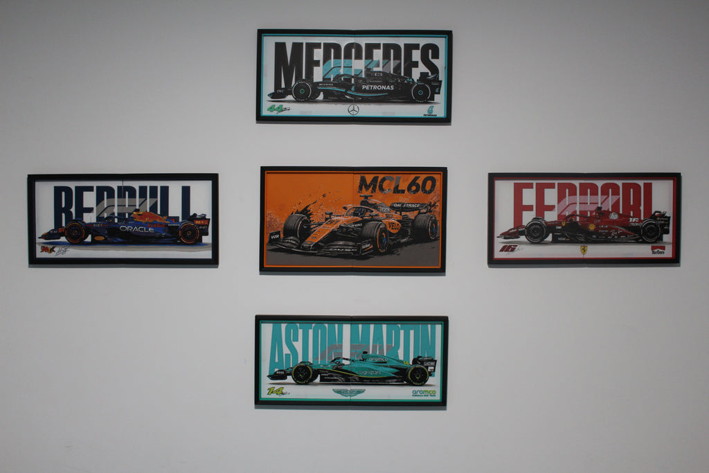 Aston Martin F1 Multiforge Wall Art – Two Panel HueForge Display